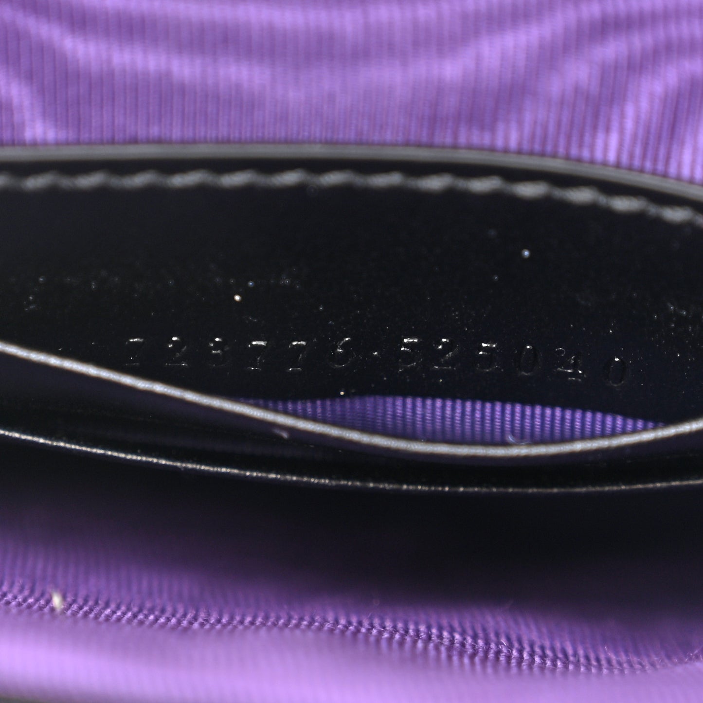 Nylon Calfskin Enamel GG Matelasse Mini Top Slip Handle Crossbody Bag Black