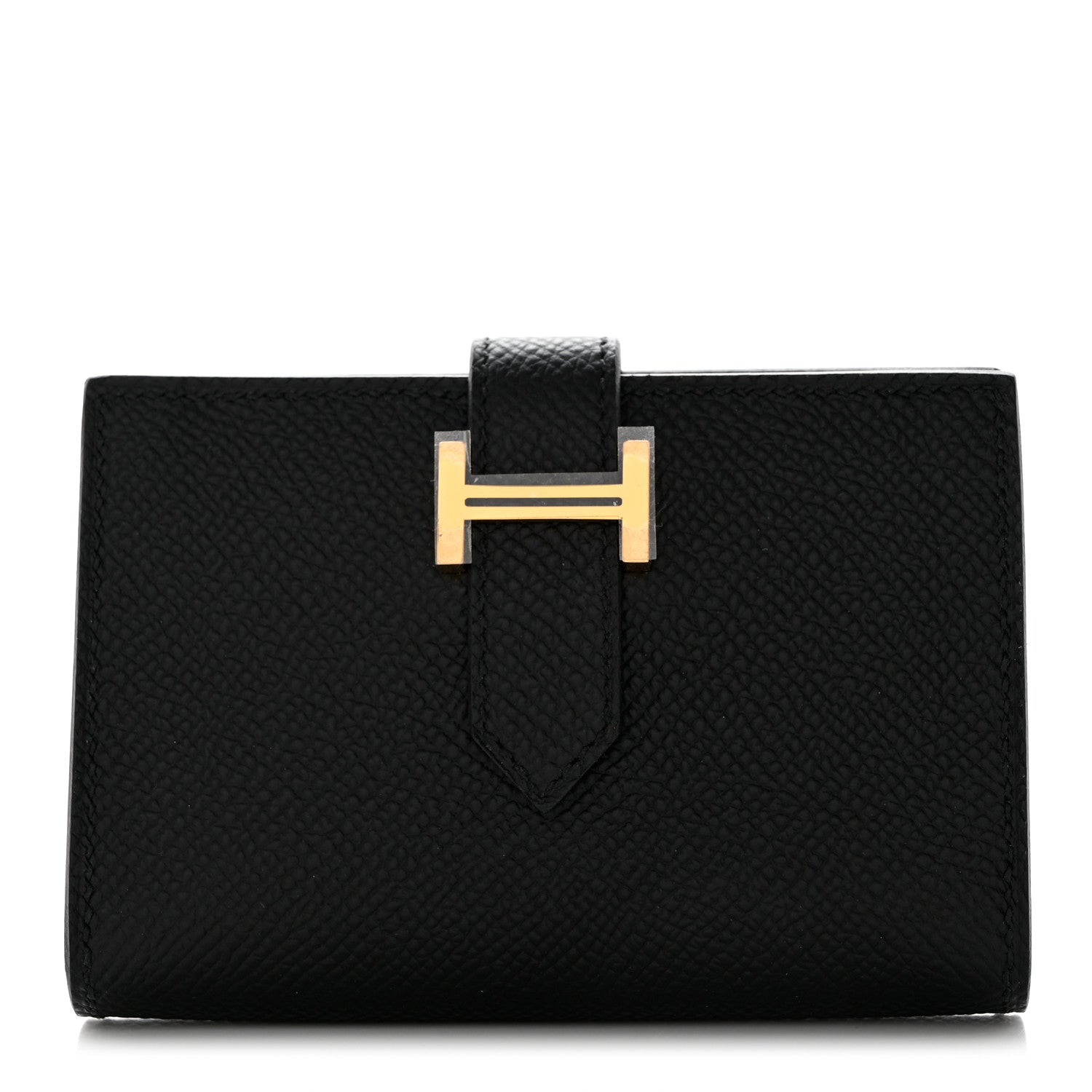 Hermes Epsom Bearn Card Holder Wallet Black 1 of 8