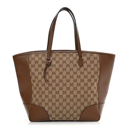 Gucci Monogram Medium Bree Zippered Tote Beige Tabacco 1 of 14