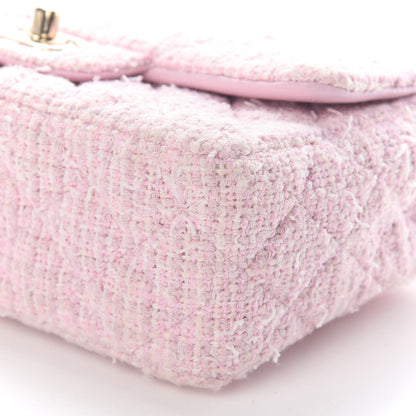 Chanel Tweed Quilted Mini Rectangular Flap Pink 8 of 8
