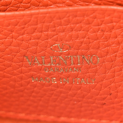 Valentino Garavani Grainy Calfskin Rockstud Crossbody Pouch Orange 6 of 11