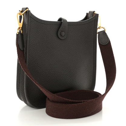 Hermes Taurillon Clemence Amazone Evelyne TPM Macassar Havane 3 of 11