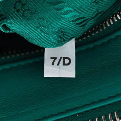 Prada Satin Crystal Mini Galleria Double Zip Tote Mango 7 of 10