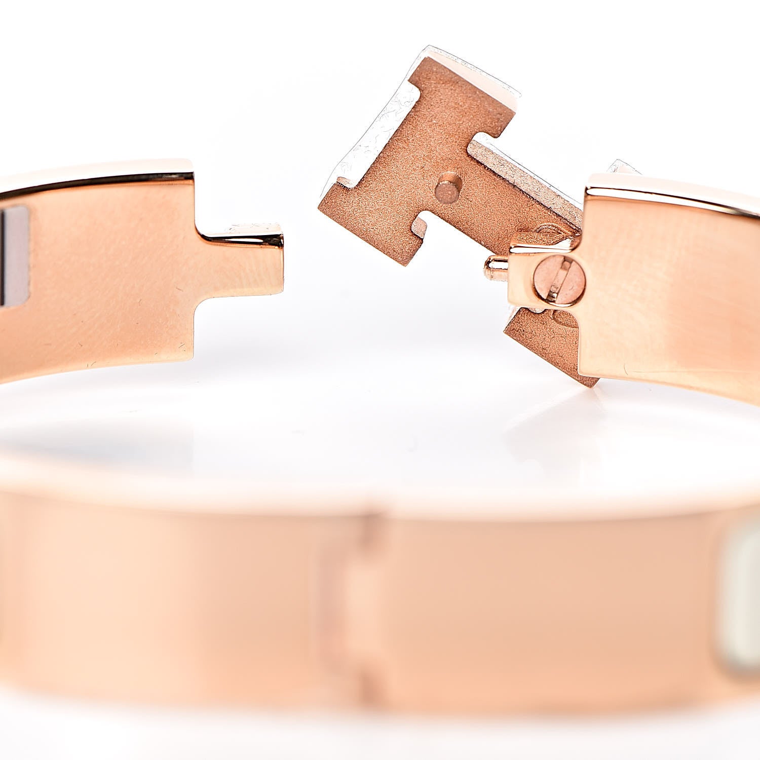 Hermes Enamel Narrow Clic Clac H Bracelet PM Craie 5 of 6