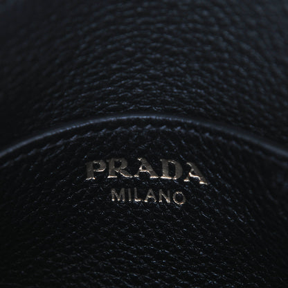 Prada Vitello Phenix Double Zip Crossbody Bag Black 6 of 8
