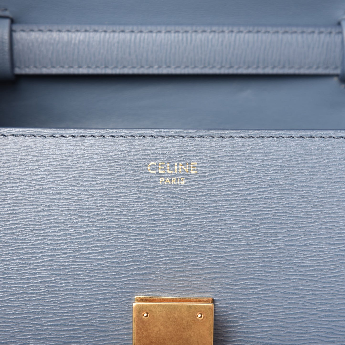 Liege Calfskin Teen Classic Box Flap Bag Arctic Blue