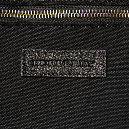 Burberry Mega Check Calfskin Abbeydale Simple Backpack Black Camel 6 of 9
