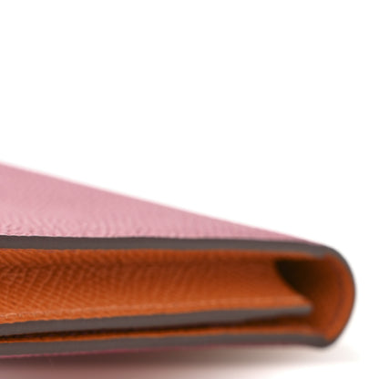 Hermes Epsom Bearn Gusset Wallet Rubis Orange 10 of 10