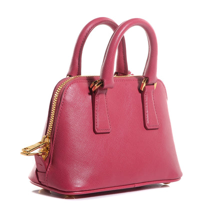 Prada Saffiano Lux Mini Promenade Tote Peonia 3 of 12