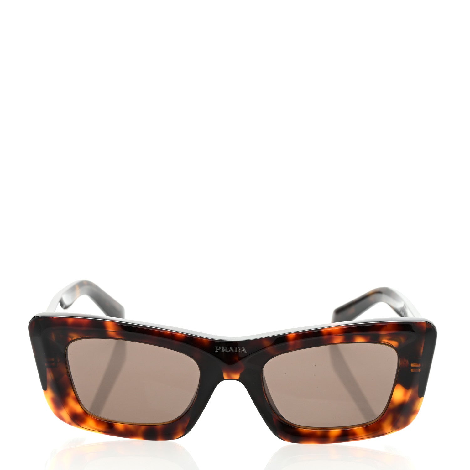 Prada Acetate Symbole Sunglasses SPR 13Z Havana 2 of 8