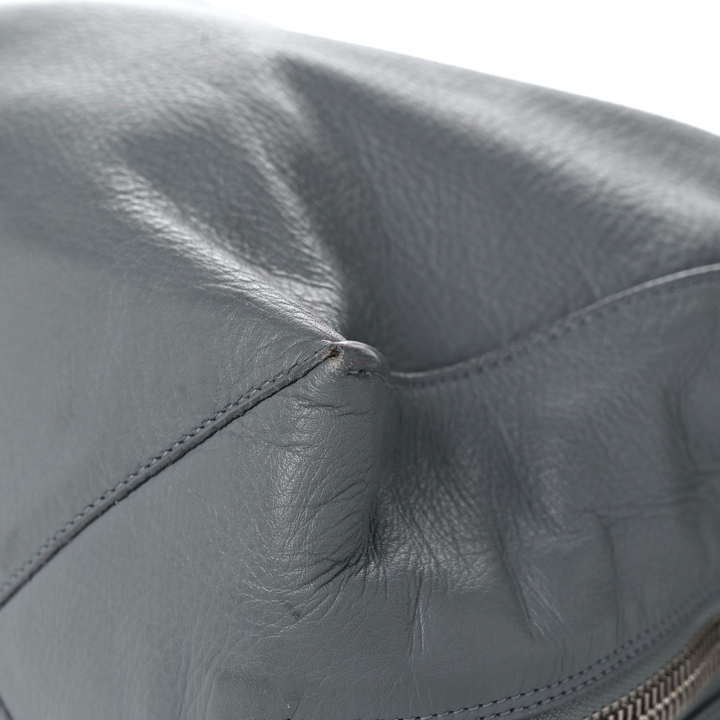 Veau Papier A4 Zip Around Tote Grey