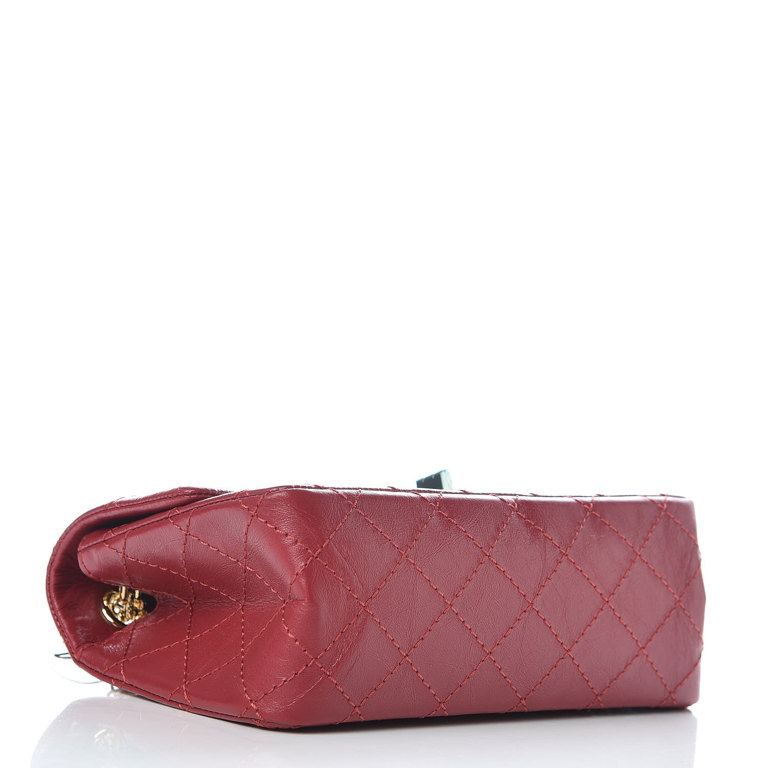 Chanel Aged Calfskin Quilted 2.55 Reissue Mini Flap Red 4 of 10