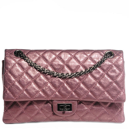 Chanel Metallic Aged Calfskin Quilted 2.55 Reissue 226 Flap Rose Fonce 1 of 8