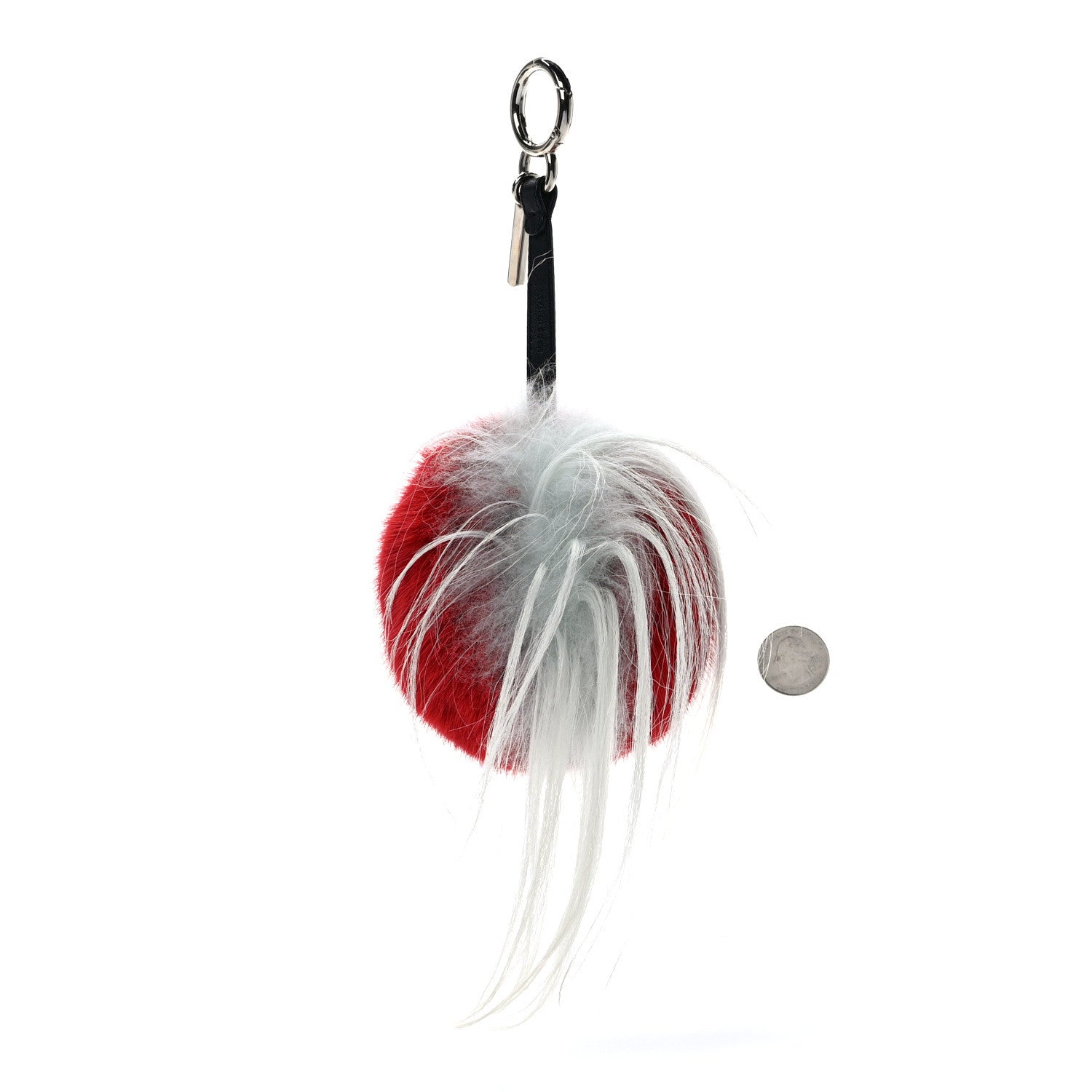 Fendi Mink Goat Fur QuTweet Funkyfur Bag Bug Charm Pimento Black Multicolor 2 of 5