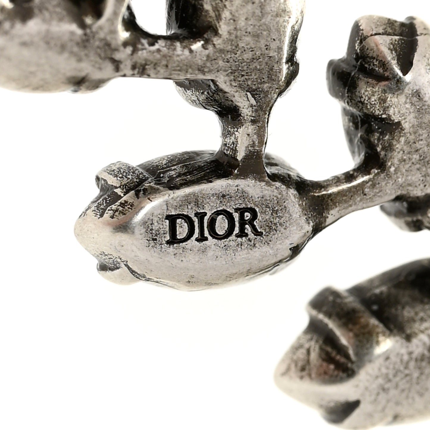 Metal Crystal J'Adior Laurier Ear Cuff Silver