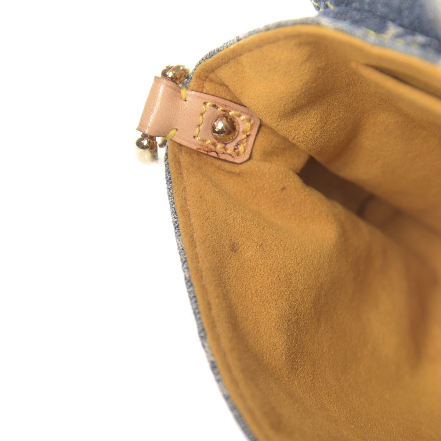 Monogram Denim Mini Pleaty Blue