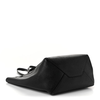 Celine Soft Grained Calfskin Small Belt Cabas Phantom Black 7 of 21