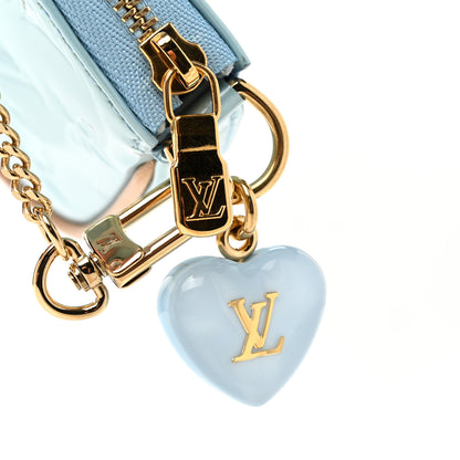 Louis Vuitton Vernis Valentine Mini Pochette Accessories Lollipop Blue 10 of 10