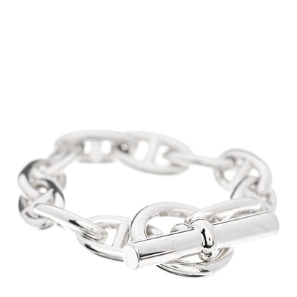 Hermes Sterling Silver GM Chaine D'Ancre Bracelet 12 2 of 3