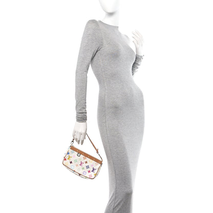 Louis Vuitton Monogram Multicolor Pochette Accessories White 2 of 10