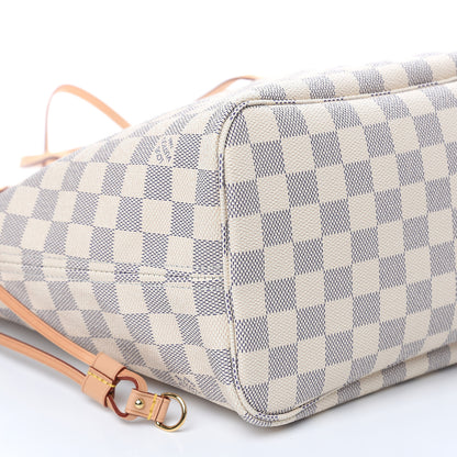 Louis Vuitton Damier Azur Neo Neverfull MM Rose Ballerine 9 of 11