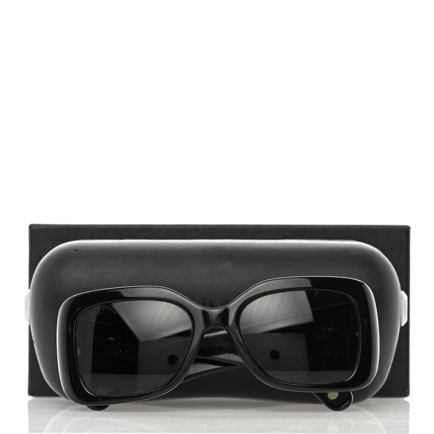 Acetate Quilted Sunglasses 5019 Black