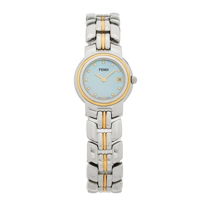 Fendi Stainless Steel Diamond Mother of Pearl 25mm 980L Quartz Watch 1 of 4