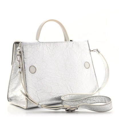 Christian Dior Metallic Calfskin Medium Diorever Flap Silver 3 of 14
