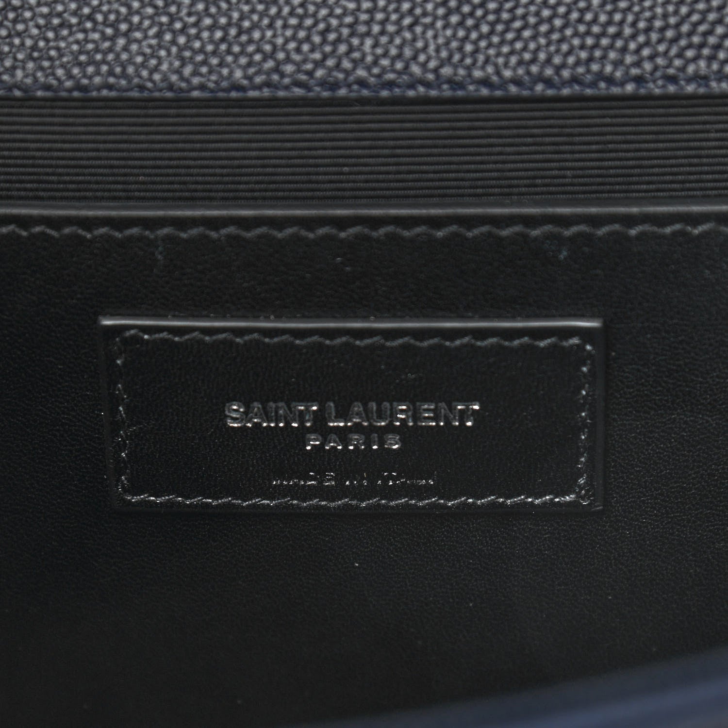 Saint Laurent Grain De Poudre Medium Classic Monogram Kate Satchel Deep Marine 5 of 9