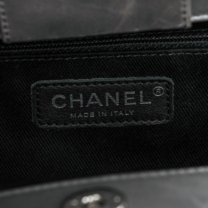 Chanel Glazed Calfskin Quilted Small CC Delivery Tote Grey 6 of 7