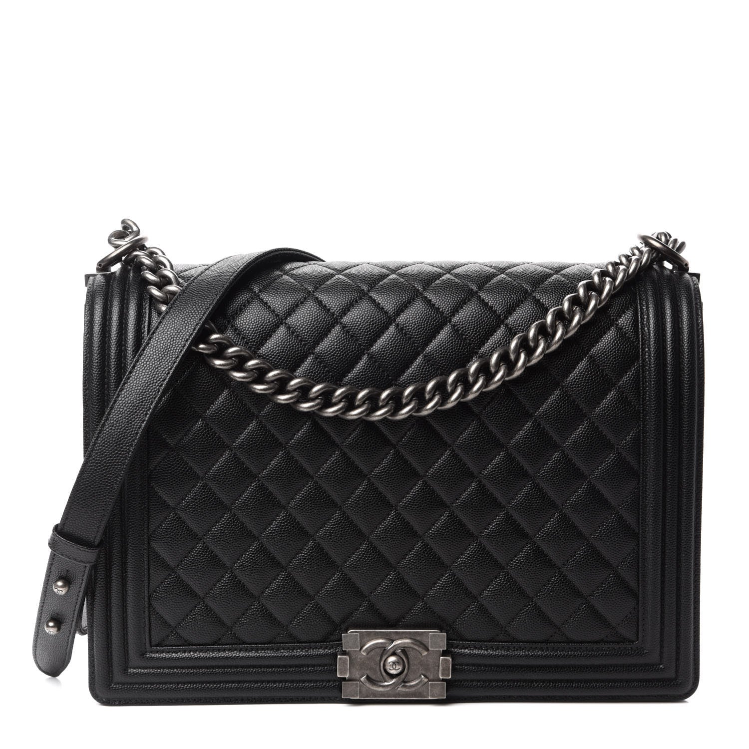 Chanel Caviar Quilted Large Boy Flap Black 1 of 12
