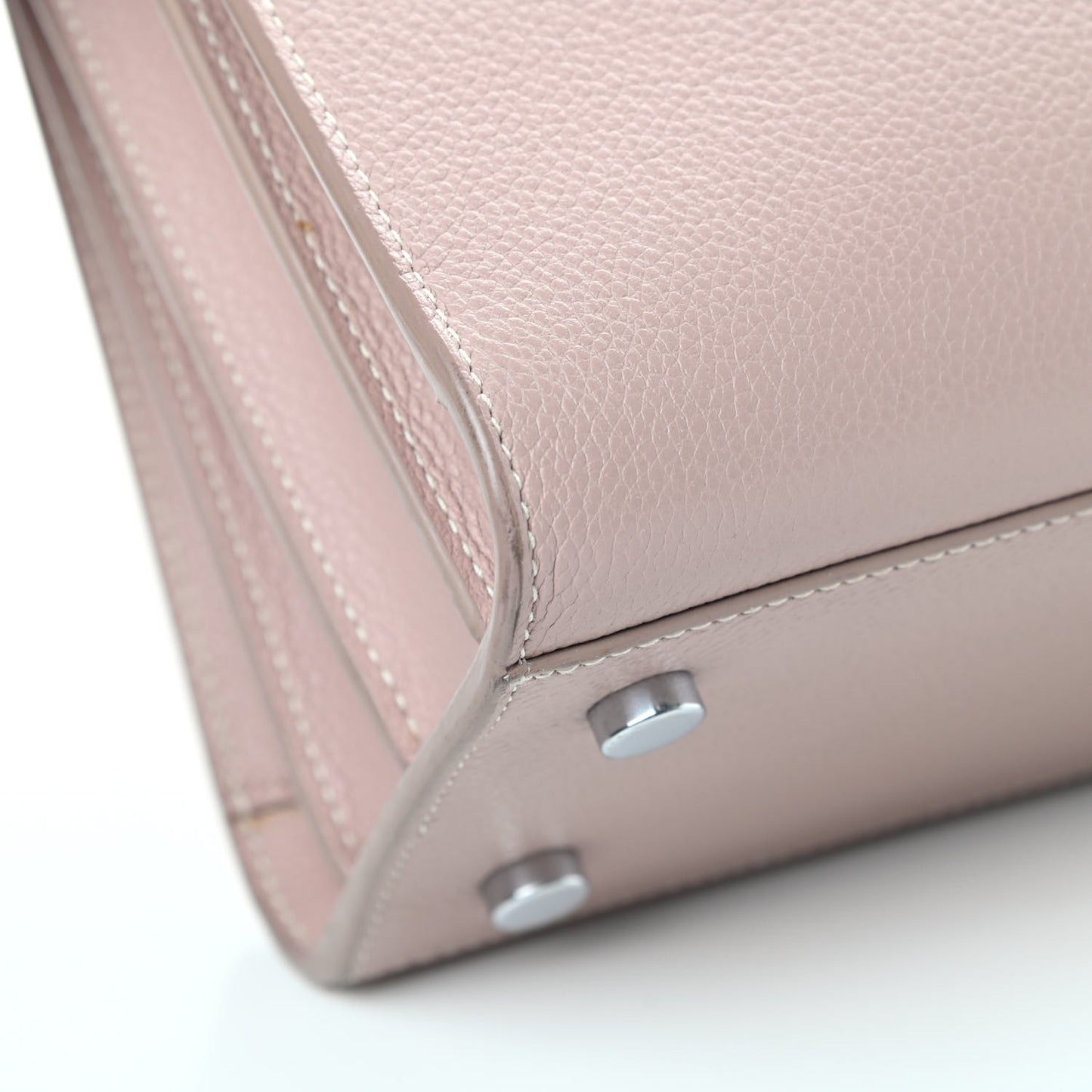 Grained Calfskin Baby Sac De Jour Antique Rose