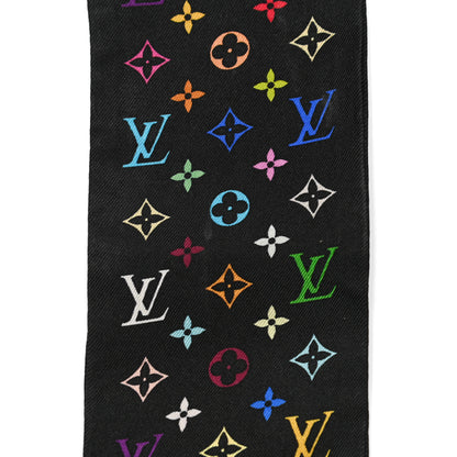 Louis Vuitton Silk Monogram Multicolor Bandeau Black 6 of 6