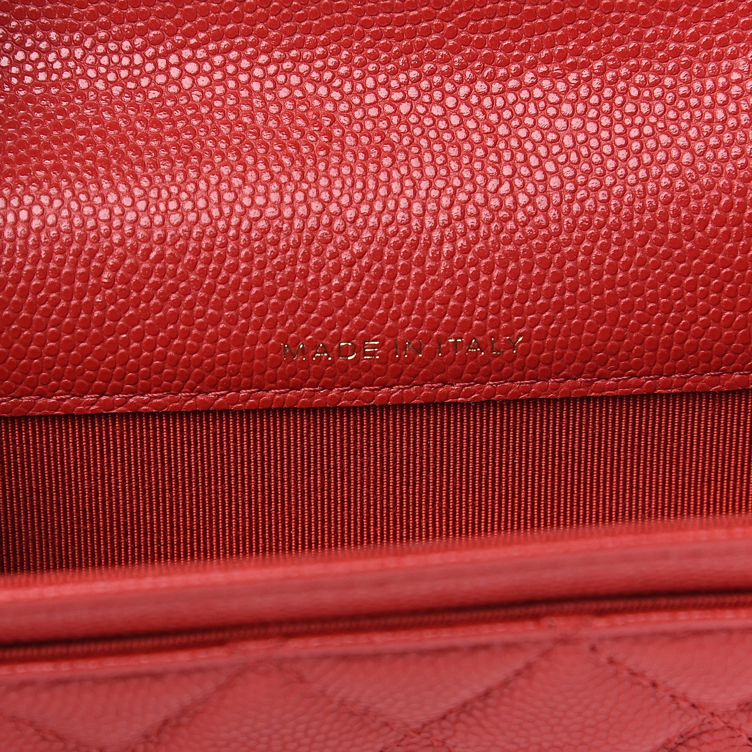 Chanel Caviar Quilted Flap Card Holder Wallet Red 6 of 7