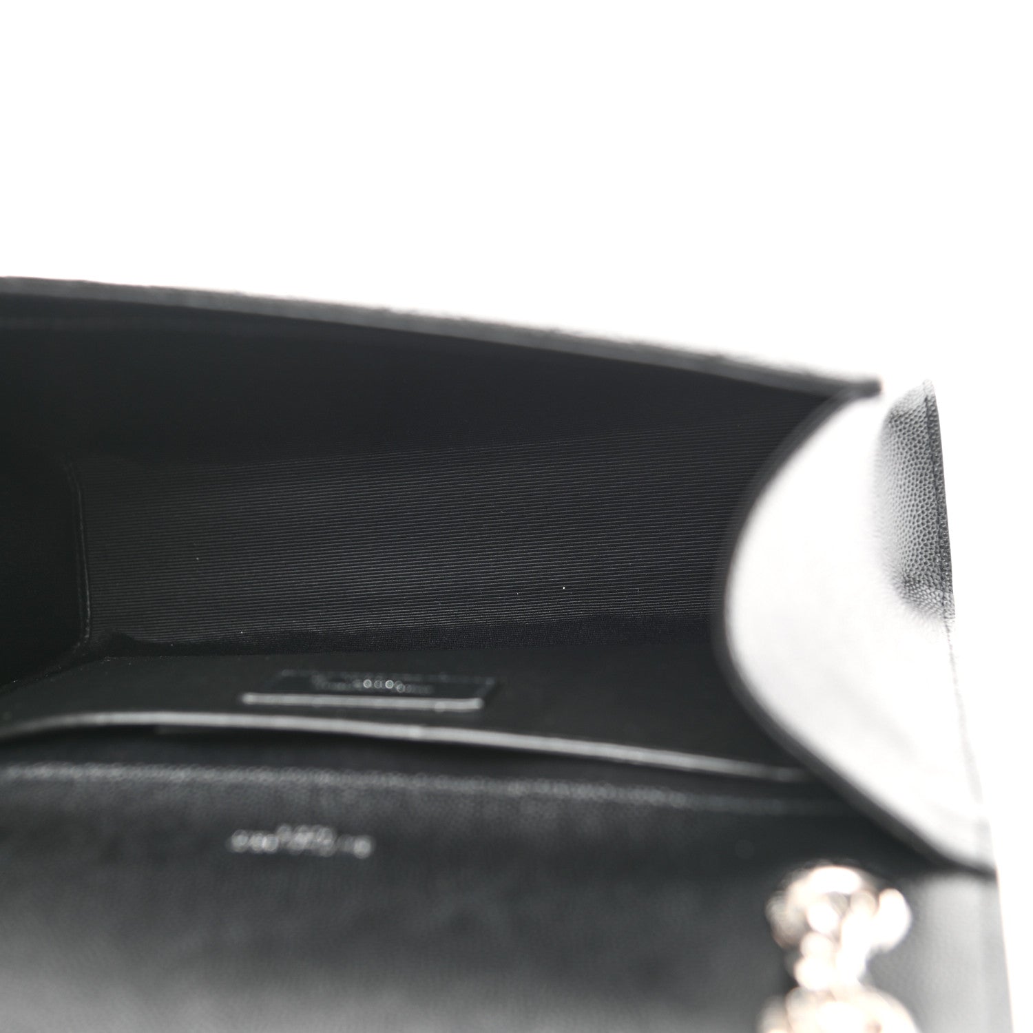 Saint Laurent Grain De Poudre Textured Mixed Matelasse Triquilt Medium Monogram Satchel Black 4 of 7
