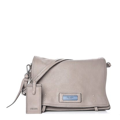 Prada Glace Calf Etiquette Flap Pomice Astrale 3 of 12