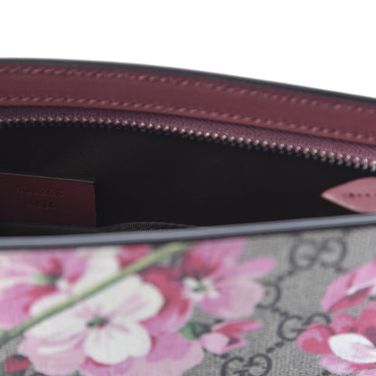 Gucci GG Supreme Monogram Blooms Large Cosmetic Case Beige Multicolor Dry Rose 9 of 11