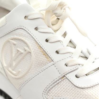 Louis Vuitton Calfskin Mesh Run Away Sneakers 37 White 10 of 14