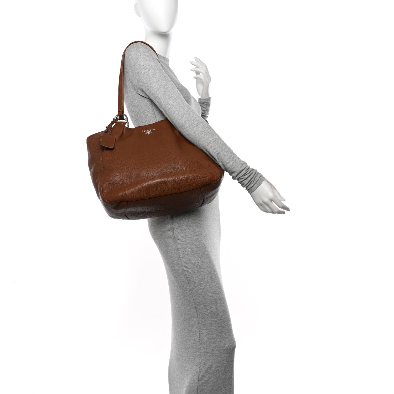 Prada Vitello Daino Tote Nocciolo 2 of 11
