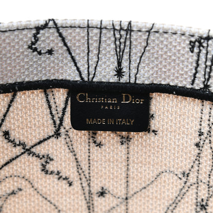 Christian Dior Canvas Embroidered Zodiac Book Tote Latte Multicolor 8 of 10