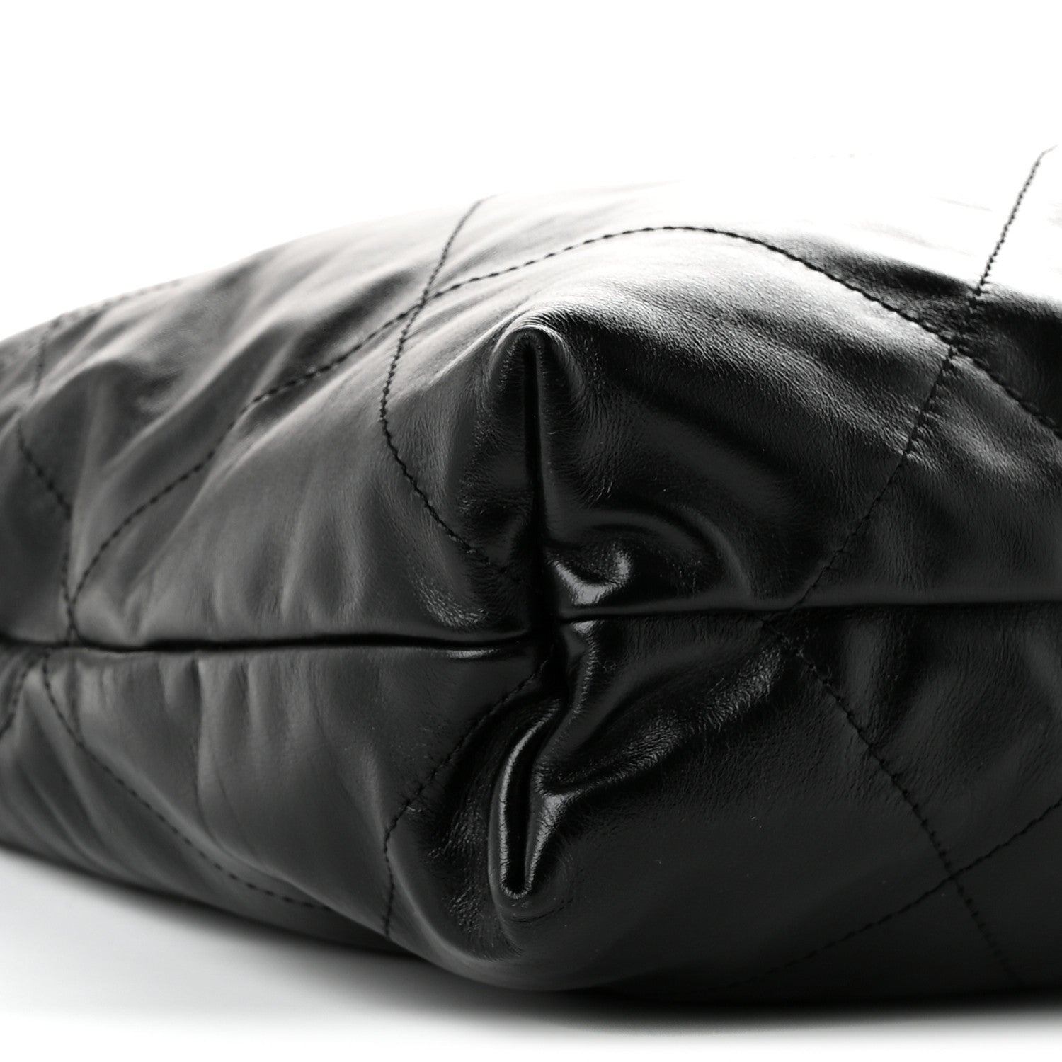 Chanel Shiny Calfskin Quilted Chanel 22 Black 10 of 11