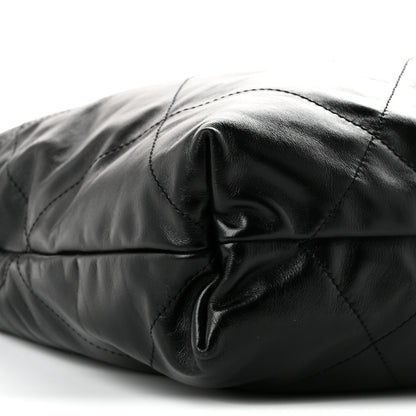 Chanel Shiny Calfskin Quilted Chanel 22 Black 10 of 11