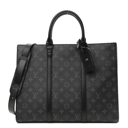 Louis Vuitton Monogram Eclipse Sac Plat Horizontal Zipper 1 of 12