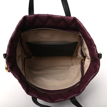 Givenchy Rubberized Canvas Quilted Duo Backpack Aubergine 5 of 9