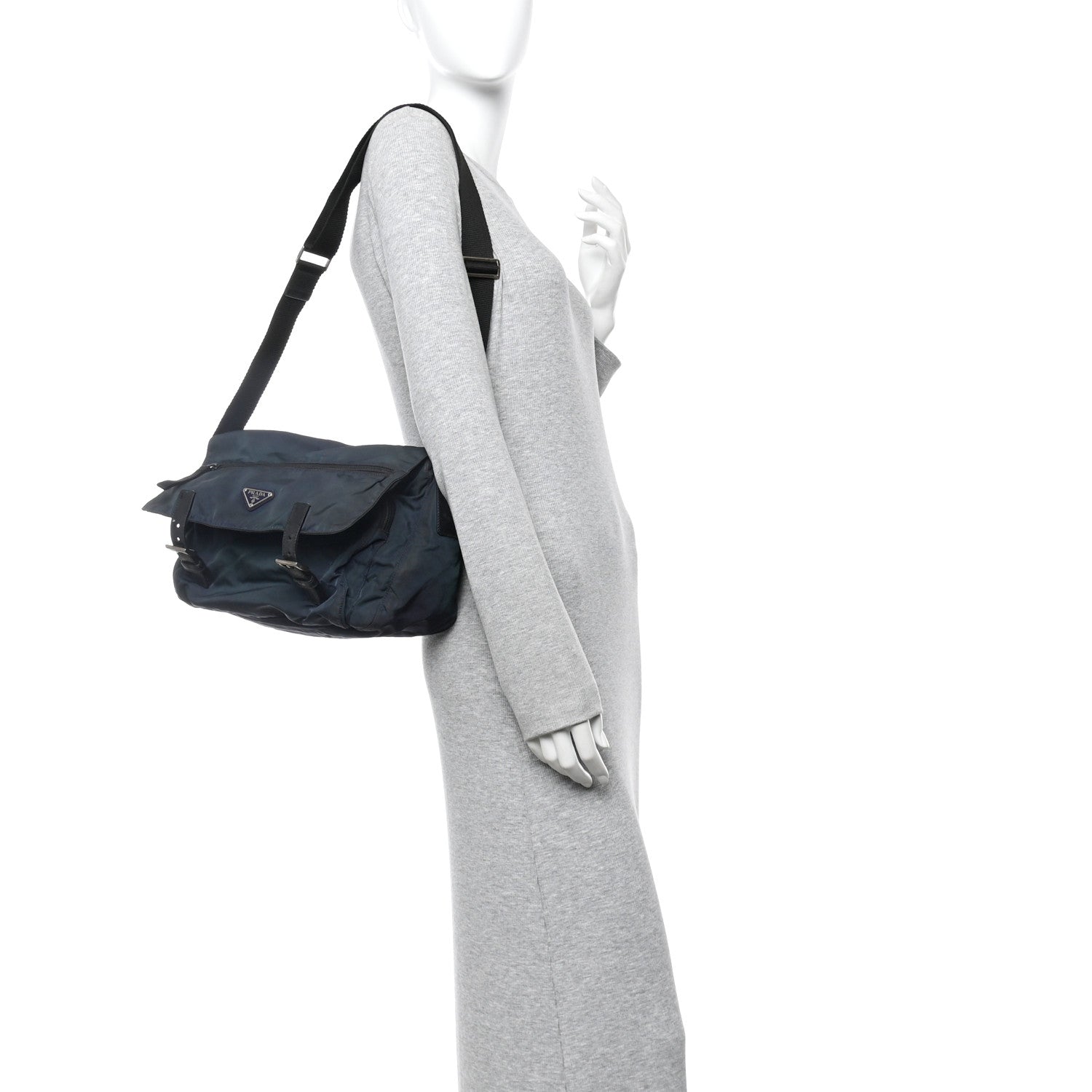 Prada Nylon Vela Sport Messenger Bag Baltico 2 of 10