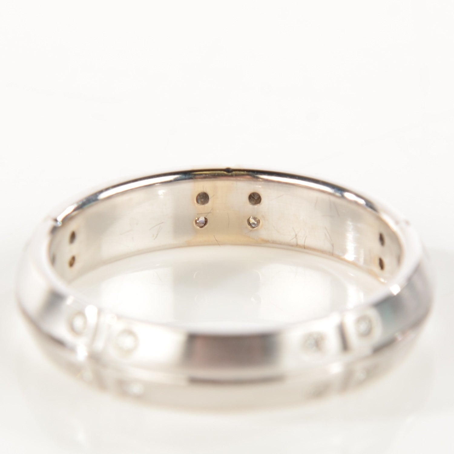 Tiffany 18K White Gold Diamond Streamerica Ring 10 6 of 7