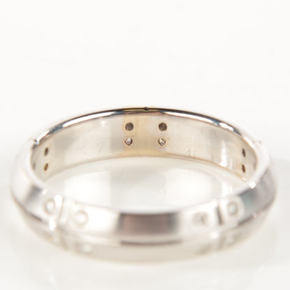 Tiffany 18K White Gold Diamond Streamerica Ring 10 6 of 7