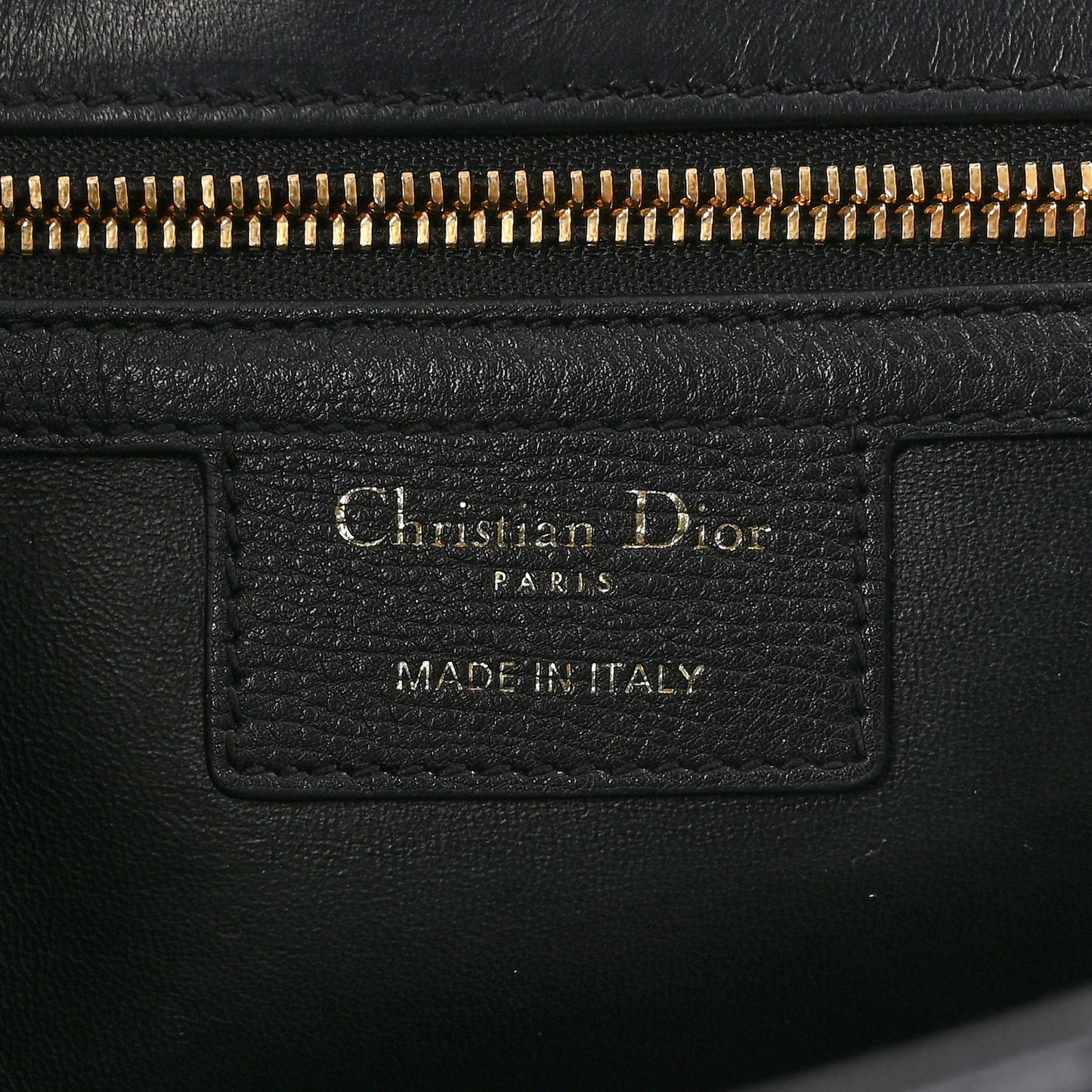 Calfskin Cannage Medium Caro Bag Black