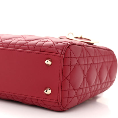 Christian Dior Lambskin Cannage Small My ABCDior Lady Dior Red 10 of 10