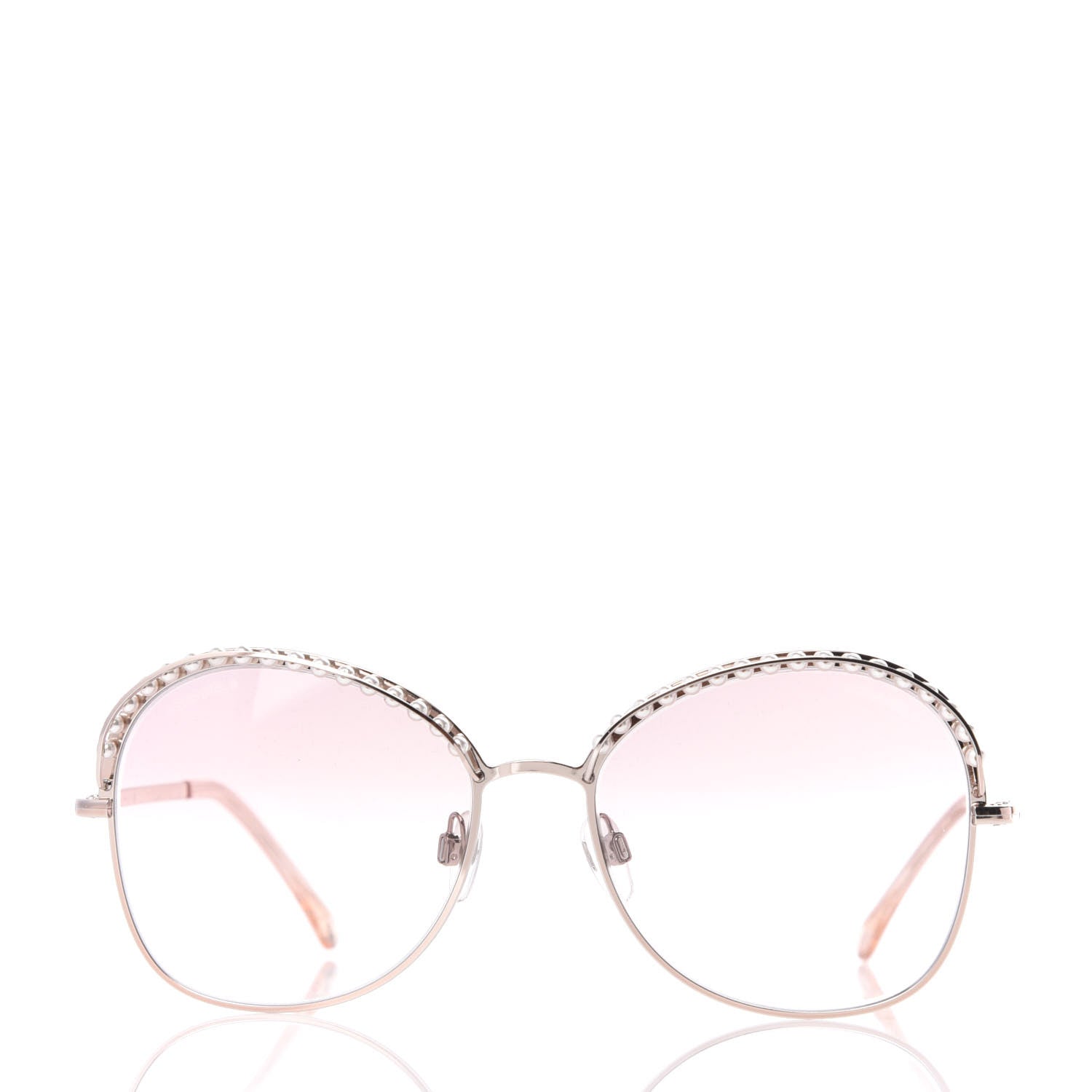 Chanel Pearl Sunglasses 4246-H Pink Gold 2 of 8